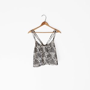 UO // Animal Print Crop Top